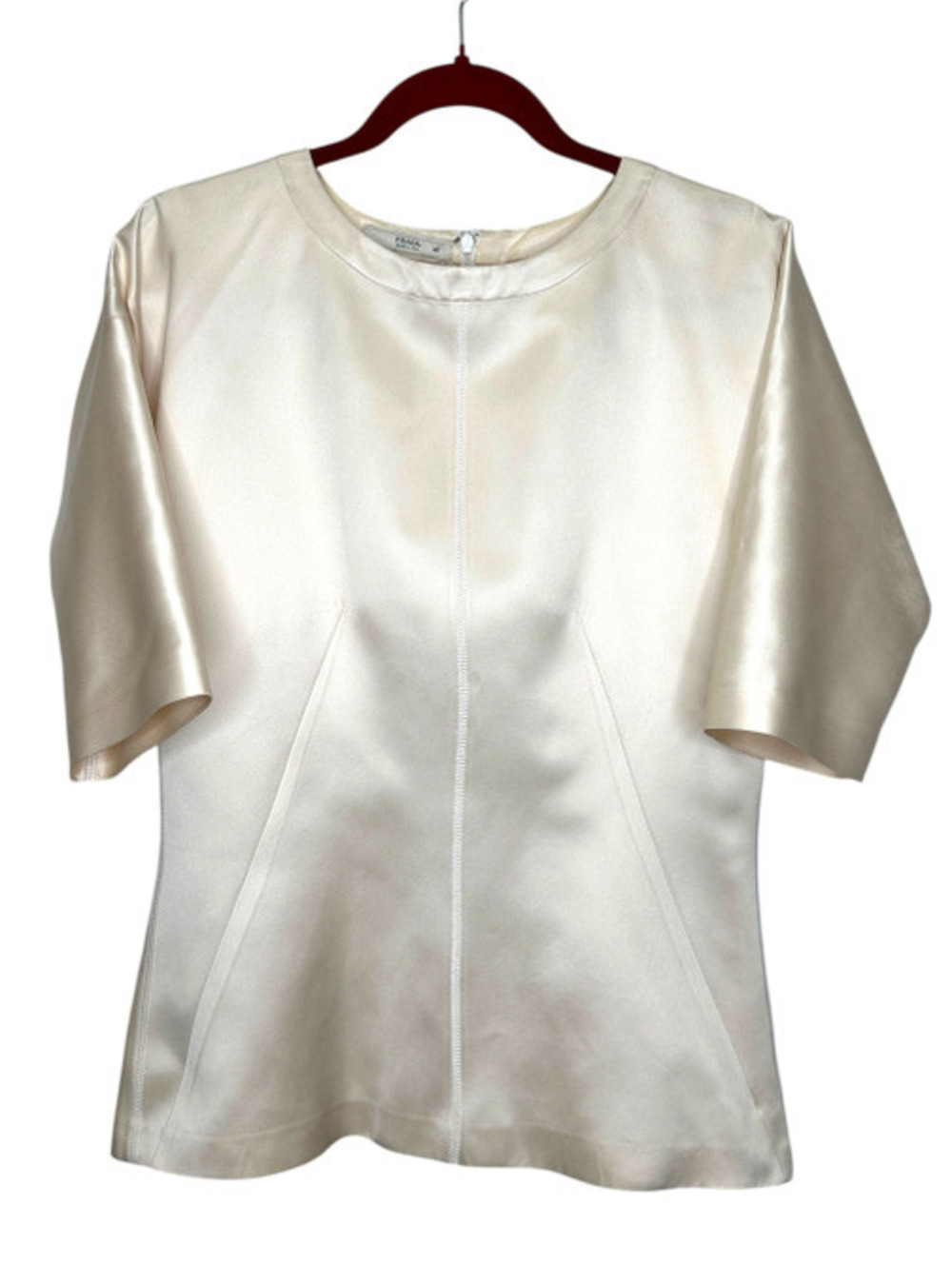 Prada Vintage Cream Satin Top